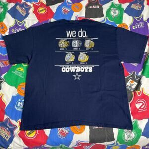 Y2K Reebok NFL Dallas Cowboys Rings Super Bowl Football Tee